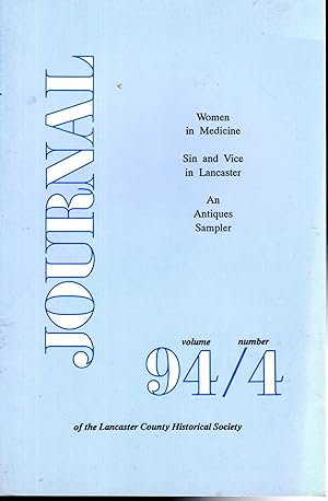 Imagen del vendedor de Journal of the Lancaster County Historical Society. Volume 94, No. 4: Michaelmas, 1992 a la venta por Dorley House Books, Inc.
