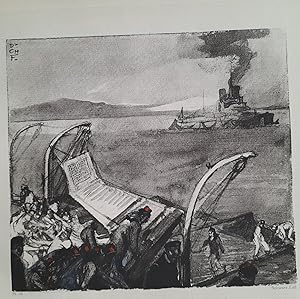 Imagen del vendedor de MARINE GRAVURE FOUQUERAY MILITAIRE 1930 GUERRE 14 18 ENGRAVING F06 a la venta por Librairie RAIMOND