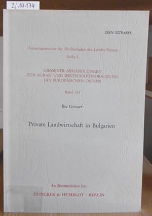 Bild des Verkufers fr Private Landwirtschaft in Bulgarien. zum Verkauf von Versandantiquariat Trffelschwein