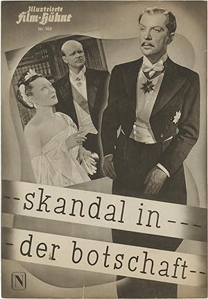 Image du vendeur pour Skandal in der Botschaft [Scandal at the Embassy] (Original program for the 1950 West German film) mis en vente par Royal Books, Inc., ABAA