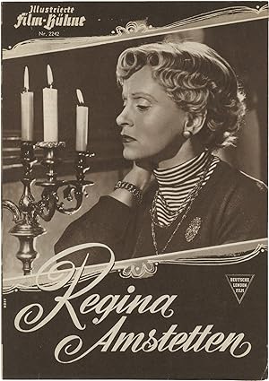 Regina Amstetten (Original program for the 1954 German film)