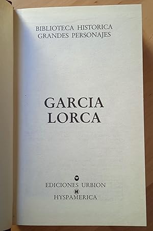 Imagen del vendedor de Garca Lorca a la venta por Llibres Bombeta