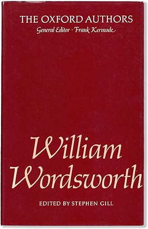 Seller image for William Wordsworth (The Oxford Authors) for sale by Lorne Bair Rare Books, ABAA