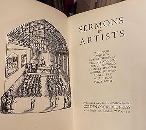 Seller image for Sermons By Artist for sale by Anah Dunsheath RareBooks ABA ANZAAB ILAB