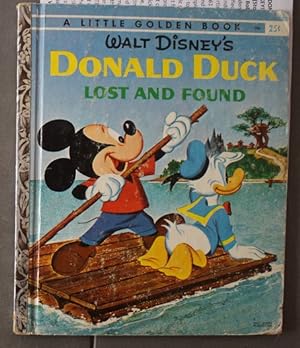 Walt Disney's DONALD DUCK, Lost and Found (1960 Little Golden Book D86; with Mickey Mouse and Goo...