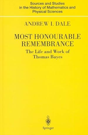 Seller image for Most Honourable Remembrance : The Life and Work of Thomas Bayes for sale by GreatBookPrices