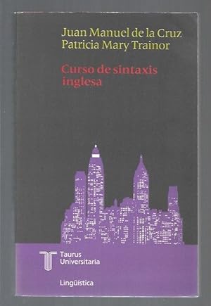 Imagen del vendedor de CURSO DE SINTAXIS INGLESA a la venta por Desvn del Libro / Desvan del Libro, SL