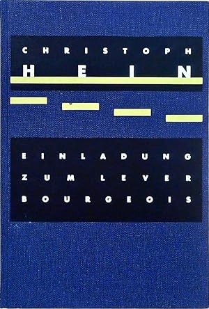 Bild des Verkufers fr Einladung zum Lever Bourgeois zum Verkauf von Berliner Bchertisch eG