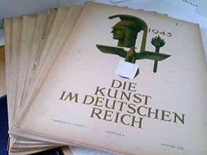 Konvolut: 10 Bände Die Kunst im Dritten Reich. 7. Jahrgang / Ausgabe B 1943 - Komplette Jahresaus...
