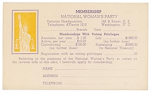 Membership Card of the National Woman's Party