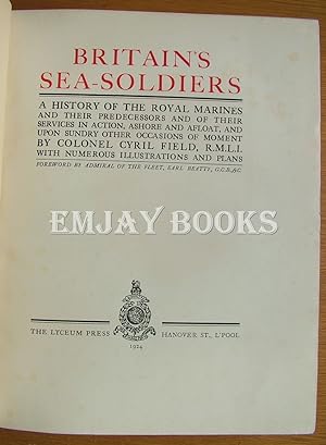 Bild des Verkufers fr Britain's Sea Soldiers. 3 Volumes zum Verkauf von EmJay Books