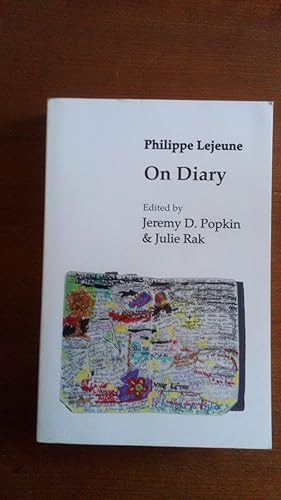 Image du vendeur pour Philippe Lejeune: On Diary mis en vente par Le Plessis Books