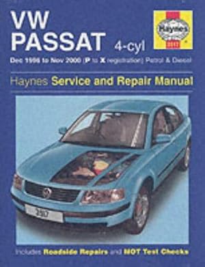 Bild des Verkufers fr VW Passat 4-cyl Petrol & Diesel (Dec 96 - Nov 00) Haynes Repair Manual (Service & repair manuals) zum Verkauf von WeBuyBooks