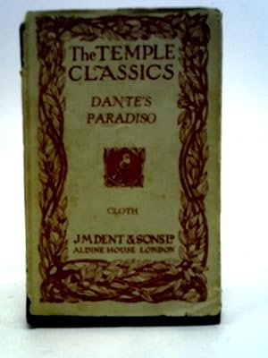 Bild des Verkufers fr The Paradiso of Dante Alighieri zum Verkauf von World of Rare Books