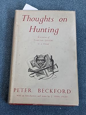 Imagen del vendedor de REPRINT of] Thoughts on Hunting (in a Series of Familiar Letters to a Friend), 8th edition. a la venta por East Kent Academic