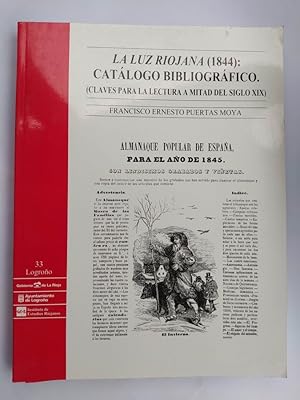 Imagen del vendedor de LA LUZ RIOJANA (1844): CATALOGO BIBLIOGRAFICO. a la venta por TraperaDeKlaus