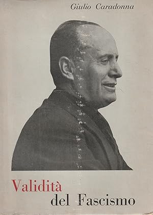 Image du vendeur pour Validit del fascismo mis en vente par Messinissa libri