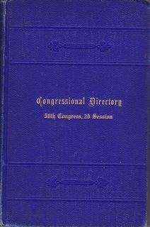 The Official Congressional Directory 58th Congress [2nd session Beginning Dec. 7th, 1903] 2nd edi...