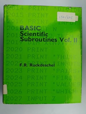 Imagen del vendedor de Basic Scientific Subroutines. Vol. II. a la venta por TraperaDeKlaus