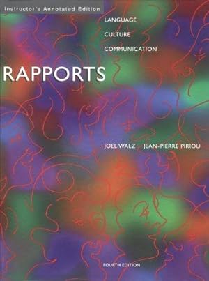 Seller image for Rapports: Language, Culture, Communication for sale by WeBuyBooks