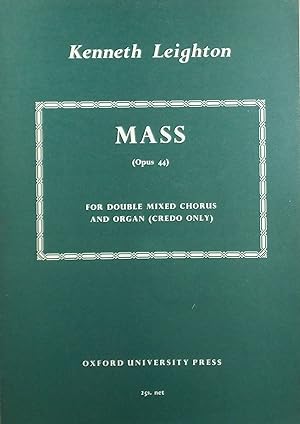 Immagine del venditore per Mass, Op.44, Vocal Score venduto da Austin Sherlaw-Johnson, Secondhand Music