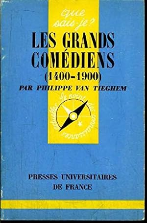 Bild des Verkufers fr Les grands comediens 1400-1900 zum Verkauf von Ammareal