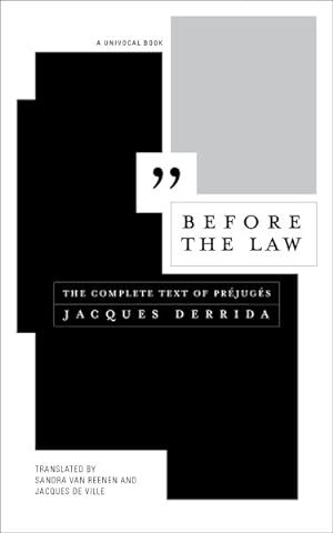 Bild des Verkufers fr Before the Law : The Complete Text of Prjugs zum Verkauf von GreatBookPrices