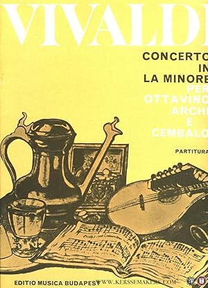 Seller image for Concerto in La Minore per ottavino, archi e cembalo - Partitura - Score for sale by Emile Kerssemakers ILAB