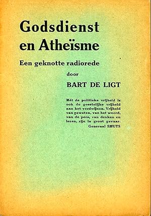 Bild des Verkufers fr Godsdienst en Atheisme. Een geknotte radiorede gehouden voor de Vrijdenkers Radio-Omroepvereeniging zum Verkauf von Emile Kerssemakers ILAB