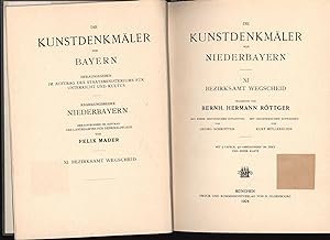Immagine del venditore per Die Kunstdenkmler von Niederbayern,XI Bezirksamt Wegscheid venduto da Antiquariat Kastanienhof