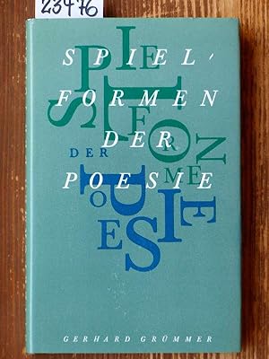 Bild des Verkufers fr Spielformen der Poesie. 2. Aufl. zum Verkauf von Michael Fehlauer - Antiquariat