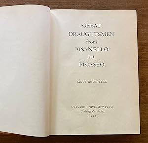 Bild des Verkufers fr Great Draughtsmen from Pisanello to Picasso zum Verkauf von Molly's Brook Books