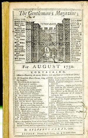 The Gentleman's Magazine August 1750