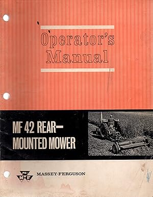 Operators Manual MF 42 Rear-Mounted Mower