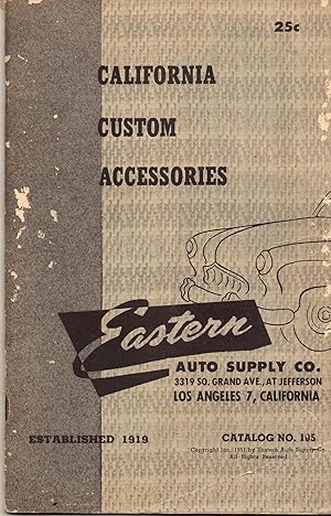 California Custom Accessories Catalog No. 105