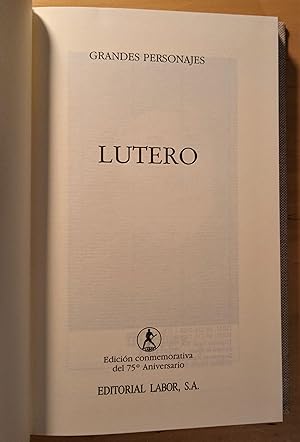 Imagen del vendedor de Lutero a la venta por Llibres Bombeta