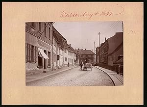 Fotografie Brück, Sohn Meissen, Ansicht Waldenburg i. Sa., König-Johannstrasse 179 mit Ladengesch...