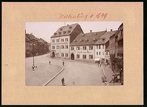 Fotografie Brück, Sohn Meissen, Ansicht Waldenburg i. Sa., Markt, Obergasse, Hotel Deutsches Haus