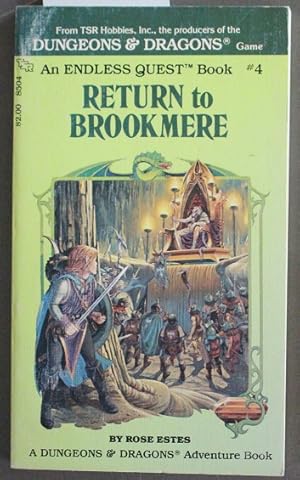 Seller image for Return to Brookmere : Dungeons & Dragons Endless Quest, Book 4 / A Dungeons & Dragons Adventure Book - choice your adventures Book for sale by Comic World