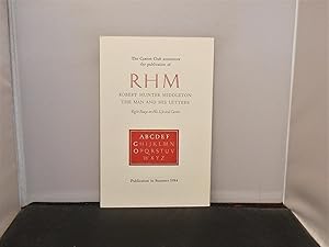 The Caxton Club, Chicago - Prospectus for RHM Robert Hunter Middleton The Man and His Letters