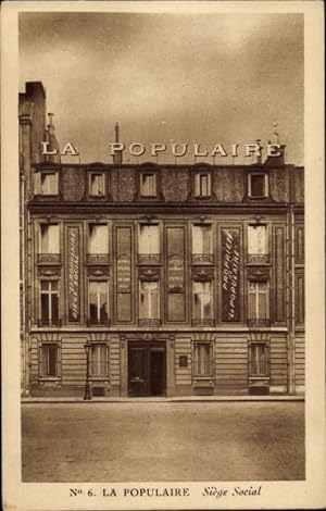 Ansichtskarte / Postkarte Paris, La Populaire, Siege Social