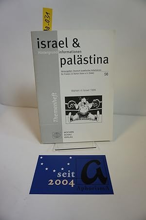 Seller image for Wahlen in Israel 1999. Sonderheft 56. for sale by AphorismA gGmbH