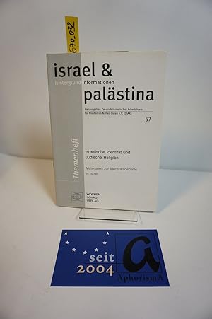 Seller image for Israelische Identitt und Jdische Religion - Materialien zur Identittsdebatte in Israel. Sonderheft 57. for sale by AphorismA gGmbH