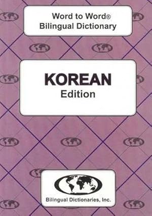 Bild des Verkufers fr English-Korean & Korean-English Word-to-Word Dictionary zum Verkauf von AHA-BUCH GmbH