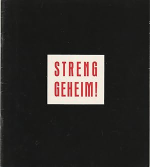 Immagine del venditore per Programmheft Arthur Watkyn STRENG GEHEIM ! Spielzeit 1963 / 64 Heft 3 venduto da Programmhefte24 Schauspiel und Musiktheater der letzten 150 Jahre