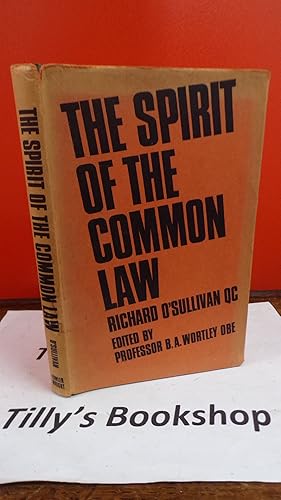 Bild des Verkufers fr The Spirit Of The Common Law zum Verkauf von Tilly's Bookshop
