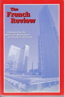 The French Review: Published by the American Association of Teachers of French Volume 80 No. 1 Oc...
