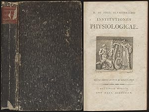 Bild des Verkufers fr Institutiones physiologicae. Editio tertia, auctior et emendatior. zum Verkauf von Antiquariat Lenzen