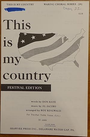 Bild des Verkufers fr This is My Countrry (Festival Edition) zum Verkauf von Faith In Print
