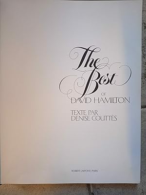 Seller image for The best of David Hamilton for sale by Les Kiosques